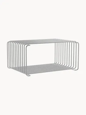 Montana Furniture Полка настенная модульная Panton Wire Half Height 35х35х17 см серебристая
