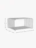 Montana Furniture Полка настенная модульная Panton Wire Half Height 35х35х17 см серебристая — фото 2