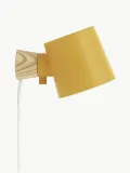 Normann Copenhagen Настенный светильник Rise, солнечно-жёлтый с натуральным светлым деревом — фото 1