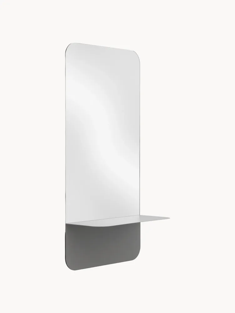 Normann Copenhagen Зеркало настенное с полкой Horizon, темно-серое