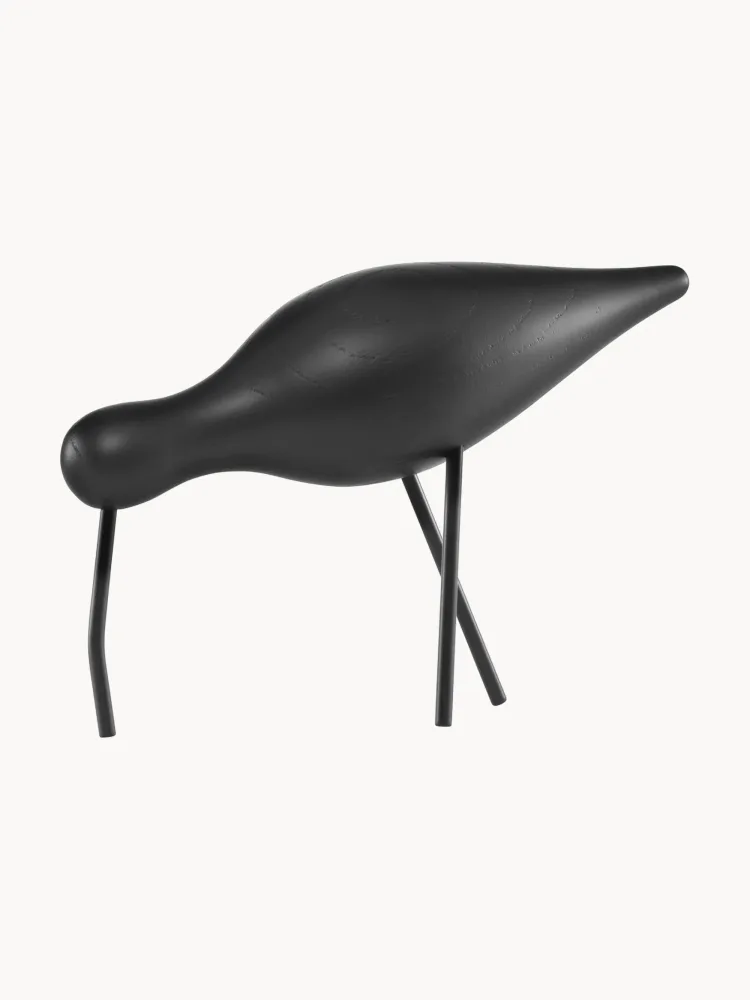 Normann Copenhagen Статуэтка птица Shorebird из дуба и стали, ширина 22 см