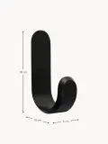 Normann Copenhagen Вешалка настенная Curve из шпона ореха с одним крючком, Ш 10 × В 18 см, Чёрный — фото 2