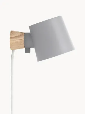 Normann Copenhagen Настенный светильник Rise, серый с натуральным светлым деревом