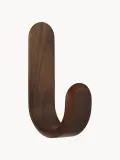 Normann Copenhagen Вешалка настенная Curve из шпона ореха с одним крючком, Ш 10 × В 18 см, Тёмное дерево — фото 1