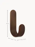 Normann Copenhagen Вешалка настенная Curve из шпона ореха с одним крючком, Ш 10 × В 18 см, Тёмное дерево — фото 2