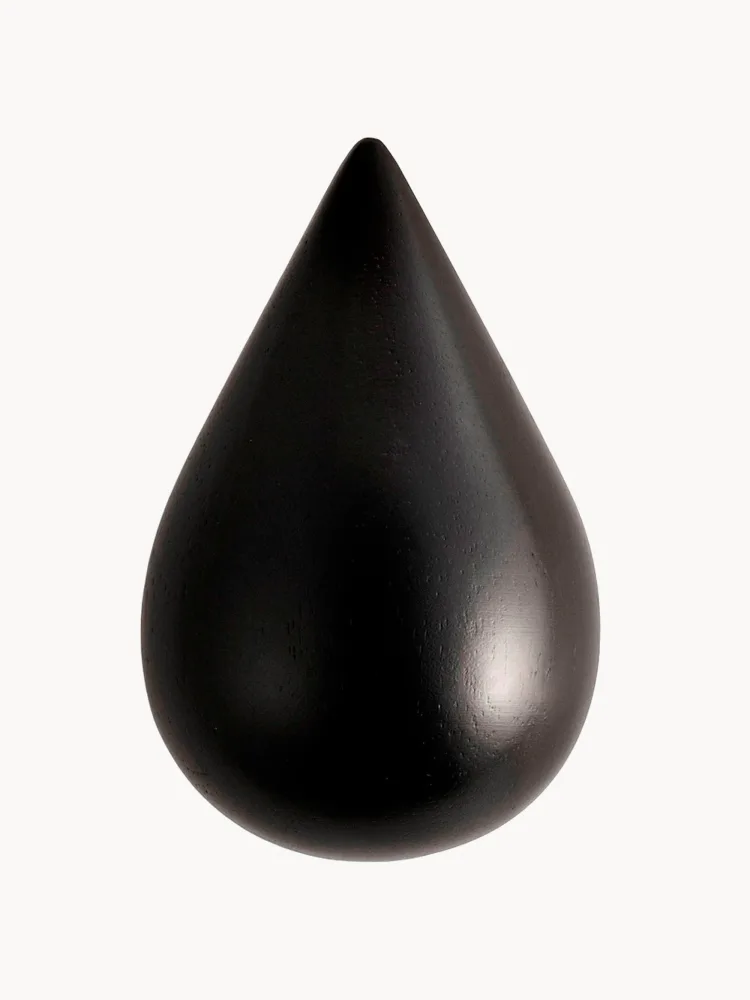Normann Copenhagen Вешалка настенная Dropit, набор из 2 крючков, Ш 9 × В 9 см, Чёрный