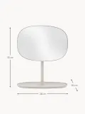 Normann Copenhagen Зеркало косметическое настольное Flip с подносом, высота 35 см, Ш 28 × В 35 см, Светлый бежевый — фото 2