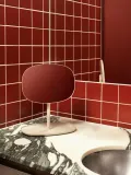Normann Copenhagen Зеркало косметическое настольное Flip с подносом, высота 35 см, Ш 28 × В 35 см, Светлый бежевый — фото 3