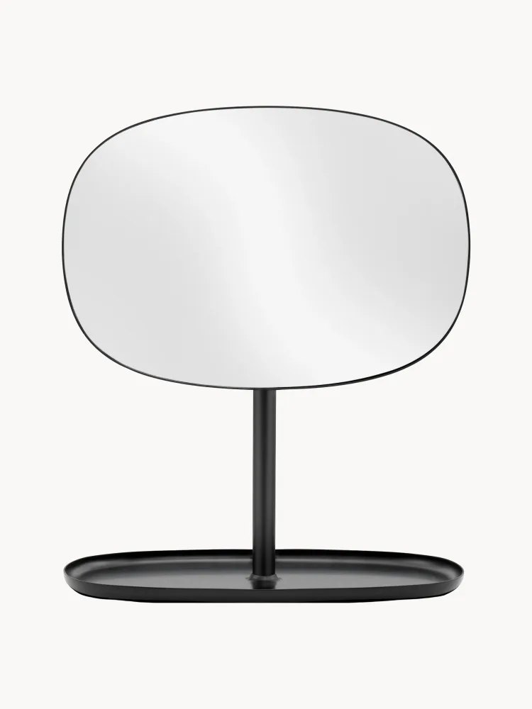 Normann Copenhagen Зеркало косметическое настольное Flip с подносом, высота 35 см, Ш 28 × В 35 см, Чёрный