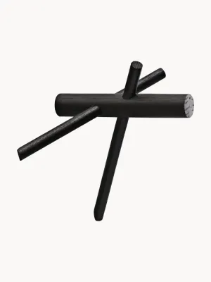 Normann Copenhagen Вешалка настенная Sticks, набор из 2 крючков, Ш 16 × В 15 см, Чёрный