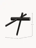 Normann Copenhagen Вешалка настенная Sticks, набор из 2 крючков, Ш 16 × В 15 см, Чёрный — фото 2