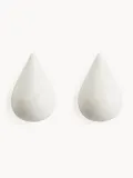 Normann Copenhagen Вешалка настенная Dropit, набор из 2 крючков, Ш 9 × В 9 см, Белый — фото 3