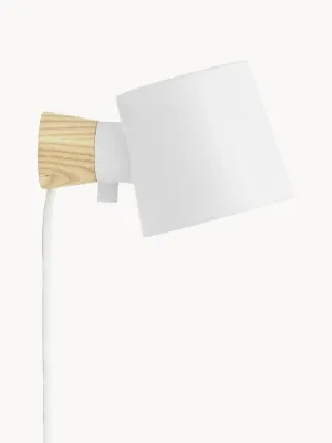 Normann Copenhagen Настенный светильник Rise, белый с натуральным светлым деревом