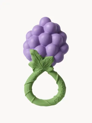 Oli & Carol Прорезыватель для зубов Grape в форме винограда из натурального каучука, 12 х 22 см, лавандово-зелёный