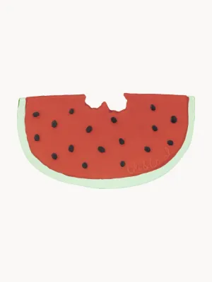 Oli & Carol Прорезыватель Wally the Watermelon из натурального каучука, ручная работа, красно-зелёный, 12 x 22 см