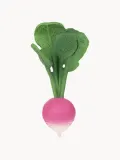 Oli & Carol Прорезыватель Ramona the Radish из натурального каучука, ручная работа, розово-зелёный, 12 x 16 см — фото 1