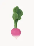 Oli & Carol Прорезыватель Ramona the Radish из натурального каучука, ручная работа, розово-зелёный, 12 x 16 см — фото 3