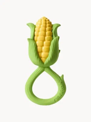 Oli & Carol Прорезыватель для зубов Corn в форме кукурузного початка из натурального каучука, 12 х 22 см, жёлто-зелёный