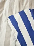 OYOY Mini Комплект детского постельного белья Shima из хлопкового сатина, 70х100 см с наволочкой 40х45 см, синий в полоску — фото 3