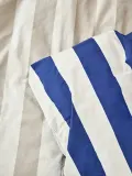 OYOY Mini Комплект детского постельного белья Shima из хлопкового сатина, 70х100 см с наволочкой 40х45 см, синий в полоску — фото 5