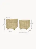 Oyoy Living Design Комплект корзин для хранения Sporta из бамбука, 2 предмета — фото 2