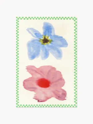 Paper Collective Постер Flower with Checks 01 художницы Лиат Гринберг