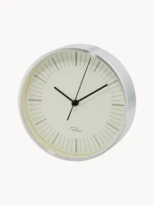 Philippi Часы настенные Tempus круглые из алюминия, диаметр 15 см, оттенки серебристого