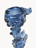 Подсвечник POLSPOTTEN Drip из стекла синий — фото 2