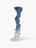 Подсвечник POLSPOTTEN Drip из стекла синий — фото 3
