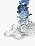 Подсвечник POLSPOTTEN Drip из стекла синий — фото 4
