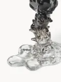 Подсвечник POLSPOTTEN Drip из стекла серый — фото 4