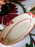 Pick a Poppy Блюдо для сервировки Classic ручной работы, Ш 26 × Г 13 см, Белый — фото 3