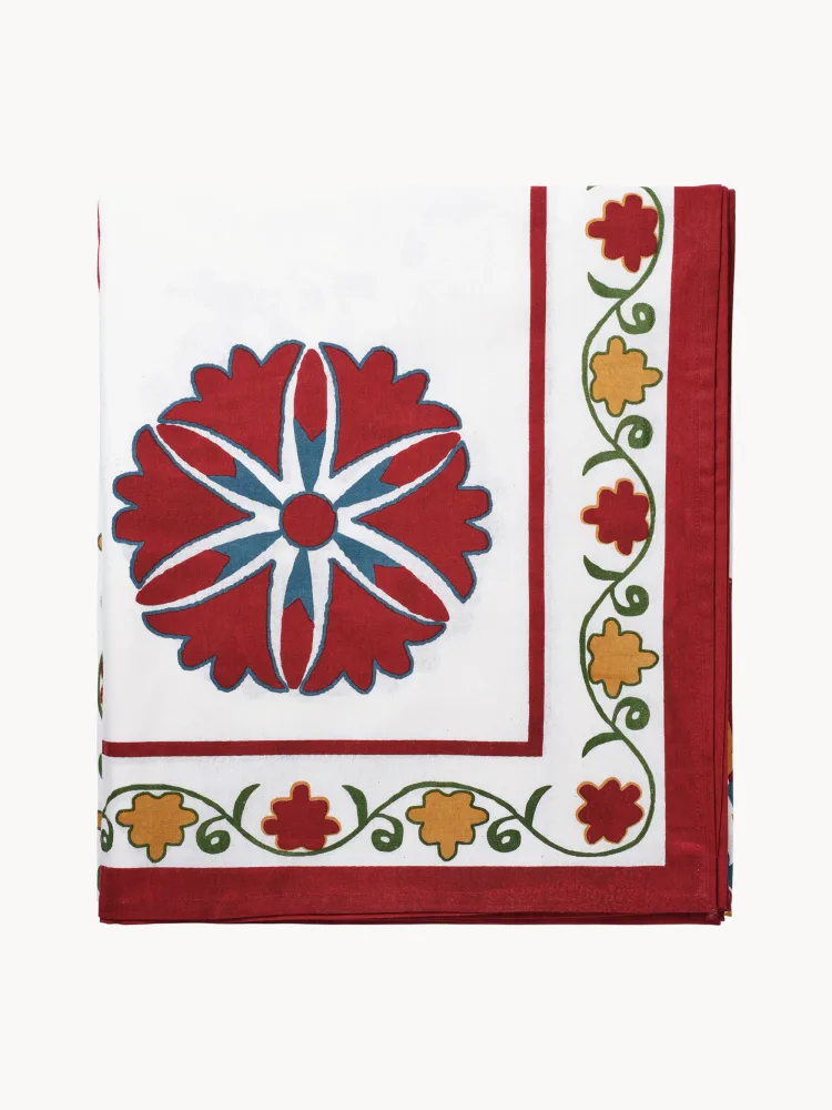 Pick a Poppy Скатерть Suzani разноцветная