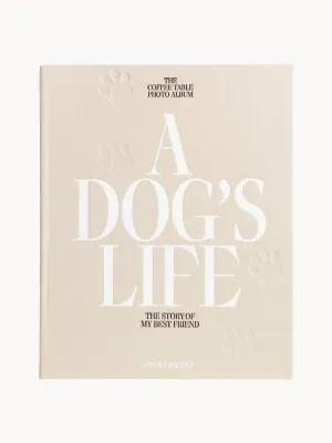 Фотоальбом Printworks A Dog's Life на 30 страниц с тканевой обложкой, 33х27х5 см, кремово-белый