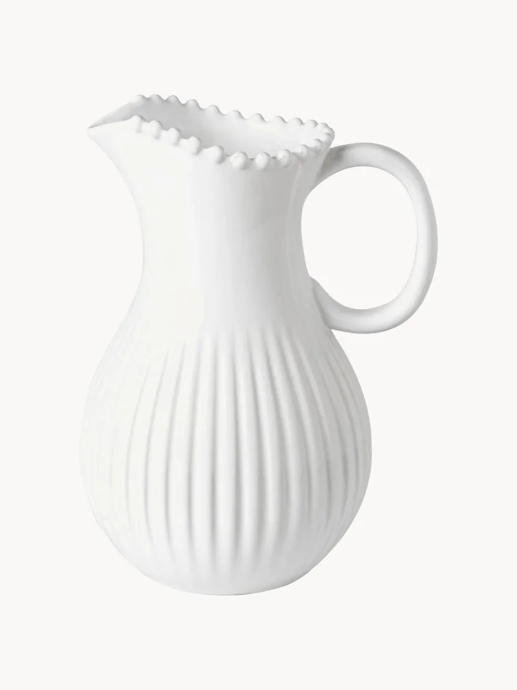 Кувшин Costa Nova Pearl из керамики, 2,6 л, белый