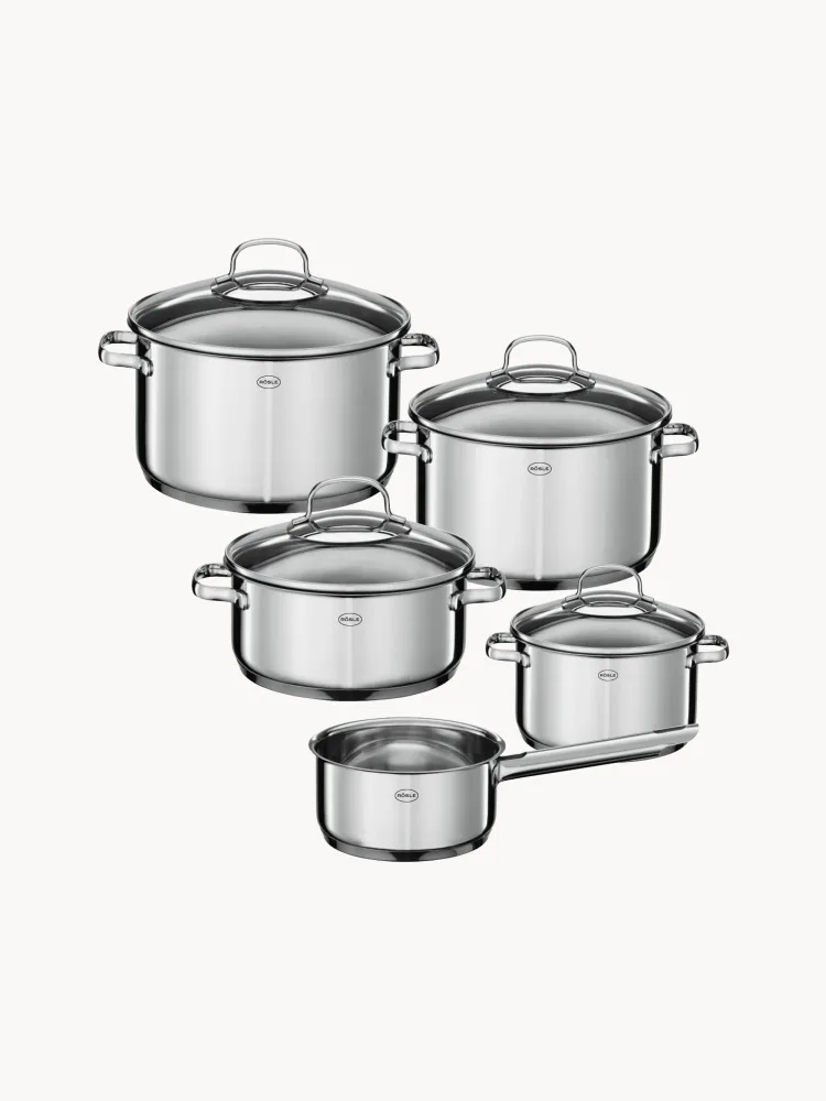 RÖSLE Набор кастрюль Elegance из нержавеющей стали, 5 предметов