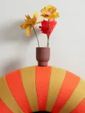 STUDIO ABOUT Искусственный цветок ручной работы Oriental Poppy из крепированной бумаги, Д 43 см, Красный — фото 3