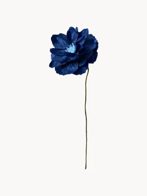 STUDIO ABOUT Искусственный цветок ручной работы Oriental Poppy из крепированной бумаги, Д 43 см, Синий