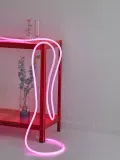 STUDIO ABOUT Светильник подвесной Flex Tube, 500 см, бледно-розовый — фото 8