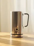 Sjöstrand Coffee Вспениватель молока Zeio на 300 мл из нержавеющей стали, капучинатор с горячим и холодным режимом, серебристый — фото 5