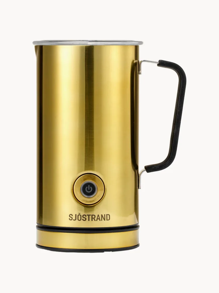 Sjöstrand Coffee Вспениватель молока Zeio электрический из нержавеющей стали, 300 мл, золотой
