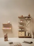 String Furniture Полка String System, 58 х 30 см, Ш 58 × Г 30 см, Светлое дерево — фото 4