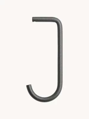 String Furniture Вешалка настенная String System, набор из 5 крючков, Ш 4 × В 8 см, Чёрный
