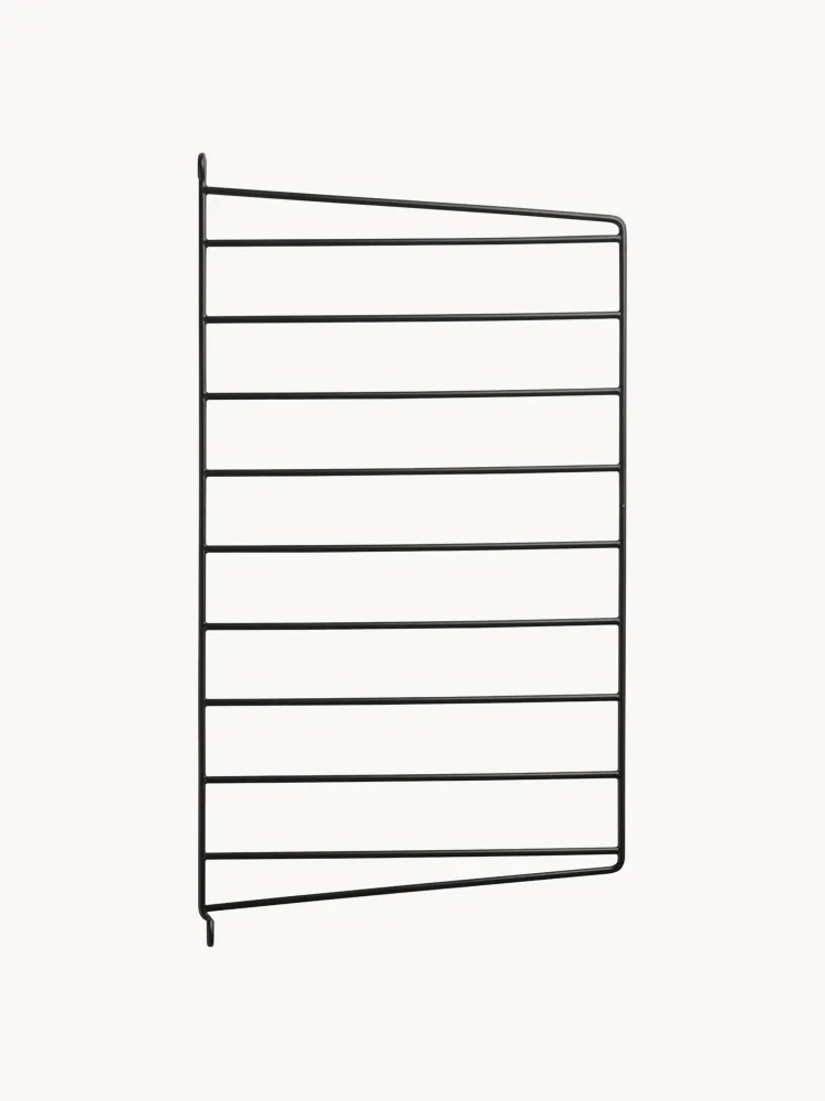 String Furniture Кронштейн настенный для полок String System, стальная панель 30 × 50 см, чёрная