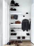 String Furniture Полка для обуви String System из стали, 58х30 см, высота 10 см, белая — фото 6