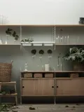 String Furniture Комплект полок String System из шпонированной плиты, 58х20 см, 3 шт., светлое дерево — фото 3
