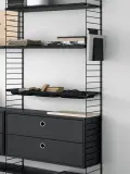 String Furniture Газетница настенная металлическая String System, 17 × 27 см, чёрная — фото 5