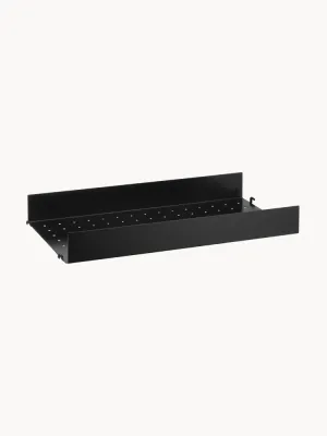 String Furniture Полка настенная металлическая String System шириной 58 см и глубиной 30 см, чёрная