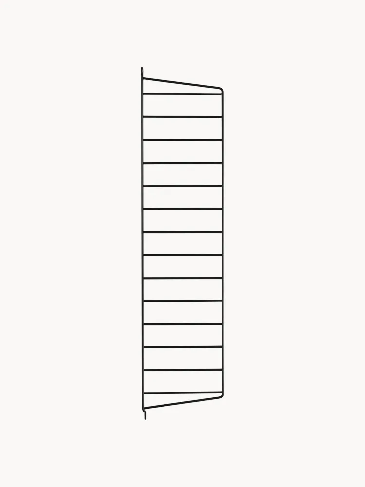 String Furniture Кронштейн настенный для полок String System, стальная панель 20 × 75 см, чёрная