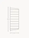 String Furniture Кронштейн настенный для полок String System, стальная панель 20 × 50 см, светло-бежевая — фото 2